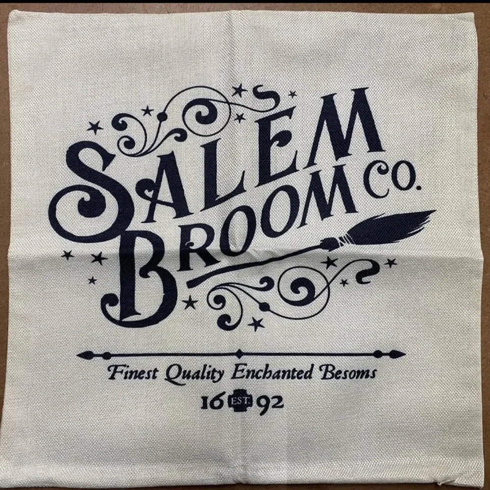Witch Museum Pillow Covers 18” x 18” - Black and White